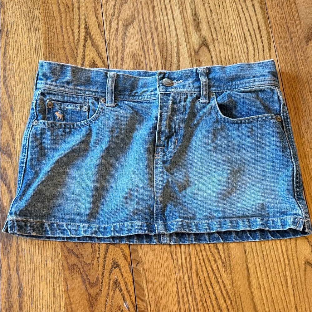 Abercrombie & Fitch Blue Denim Mini Skirt